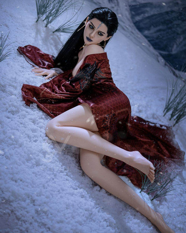 164cm/5ft5 Big Breasts Black Myth Wukong Cosplay Dark Series Realistic Silicone Sex Doll - Kinsley - Rose Wives