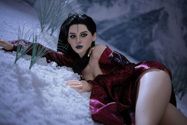 164cm/5ft5 Big Breasts Black Myth Wukong Cosplay Dark Series Realistic Silicone Sex Doll - Kinsley - Rose Wives