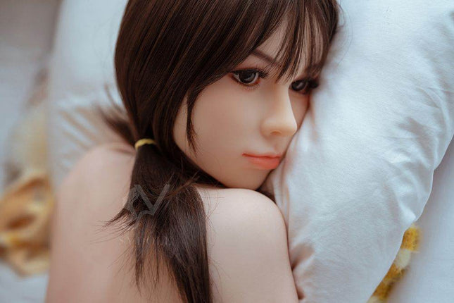 Asian 150cm/4ft11 Black Hair Lovely Small Boobs Lifelike Sex Doll - Lily - Rose Wives