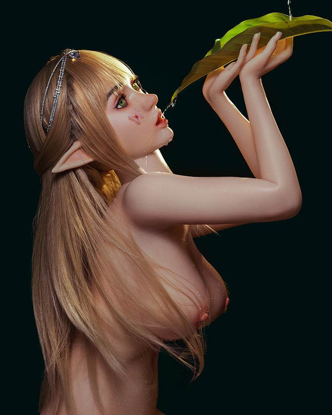 Movable Jaw Elf Ears Silicone Head - M8 - Rose Wives