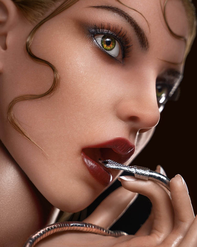 Movable Jaw Mature Silicone Head - M4 - Rose Wives