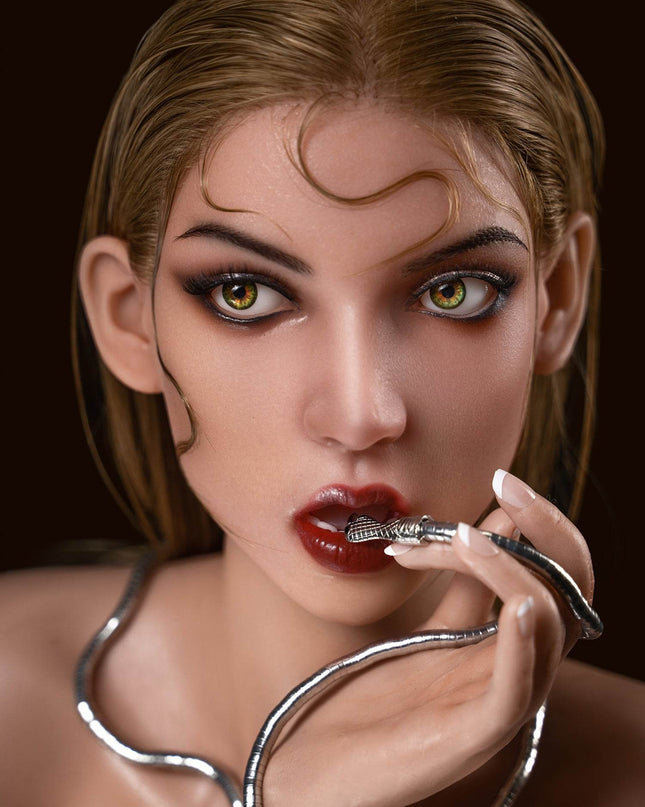 Movable Jaw Mature Silicone Head - M4 - Rose Wives