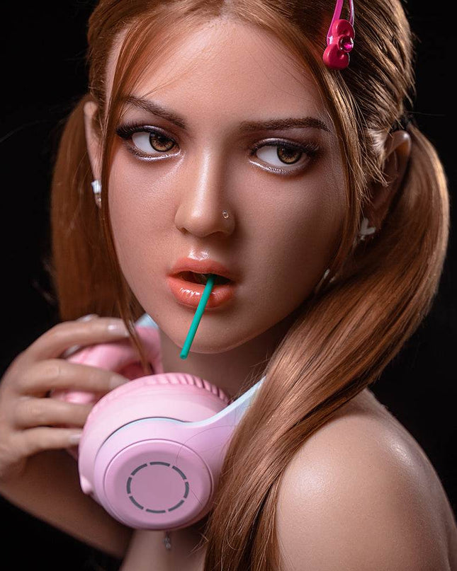 Movable Jaw Mature Silicone Head - M6 - Rose Wives