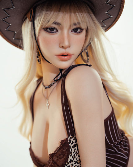164cm/5ft5 Big Breasts Alluting Cowgirl Chic Lifelike Full Silicone Sex Doll - Cheyenne