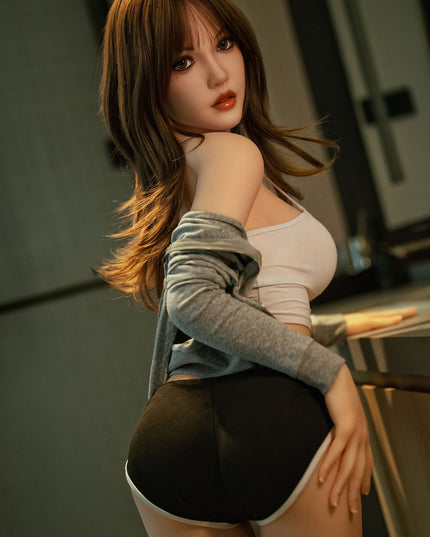 150cm/4ft9 Small Breasts Charming Sweet Asian Realistic TPE Sex Doll - Honey