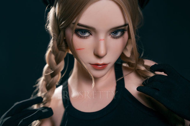 164cm/5ft4 Big Breasts Seductive Schoolgirl Blonde Realistic Full Silicone Sex Doll - Trixie