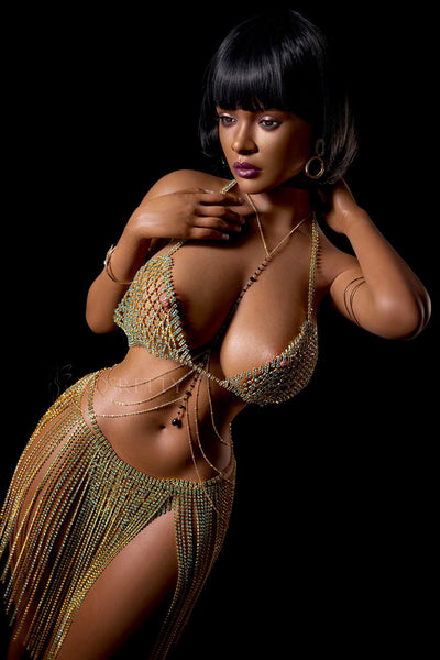 150cm African American Mature Big Boobs Love Doll - Nina