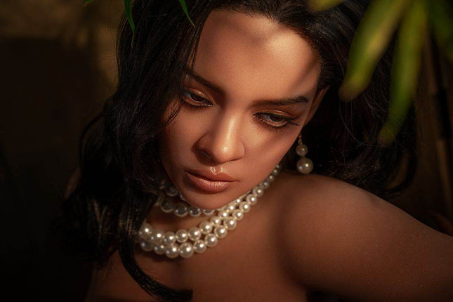 166cm /5ft4 African American Small Boobs Lifelike Mature Sex Doll - Rihanna - Rose Wives