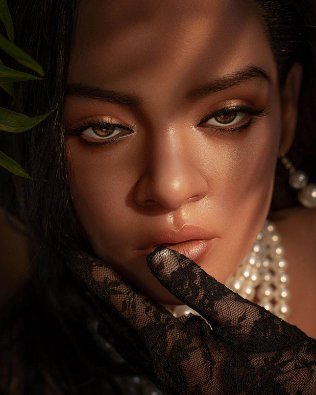 166cm /5ft4 African American Small Boobs Lifelike Mature Sex Doll - Rihanna - Rose Wives