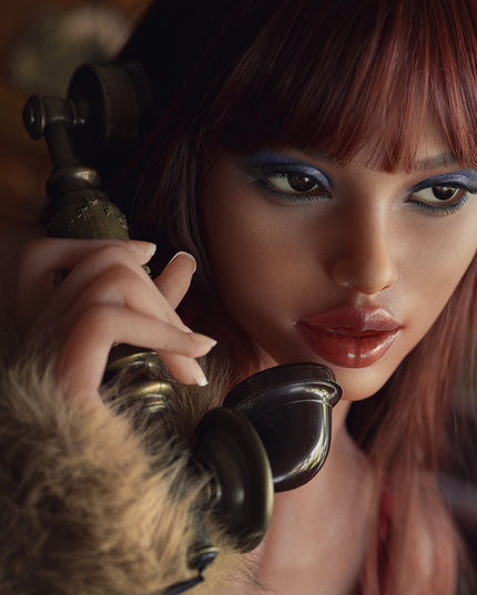 161cm/5ft3 Huge Breasts Alluring Bombshell Red-hair Realistic TPE Sex Doll - Fanny