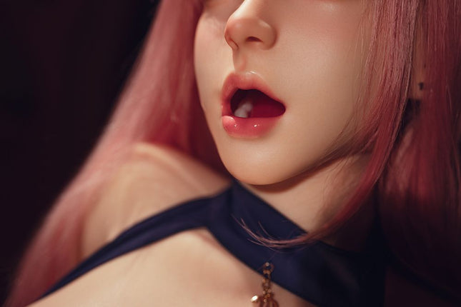 164cm/5ft4 Big Breasts Seductive Pink-hair Sorceress Cosplay Realistic Full Silicone Sex Doll - Cynthia