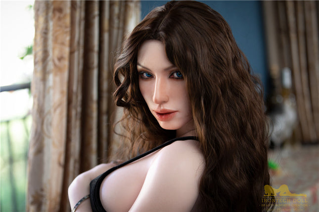 Irontech Doll | 166cm/5ft5  Lovely LifeLike Silicone Love Doll With Long Curly Hair - Zara (In Stock US)
