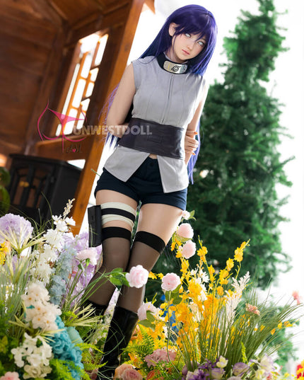 FUNWEST® Amy 159cm (5ft2) 041S# A Breasts Silicone Anime Sex Doll FSD029 With Long Straight Hair(In Stock US)