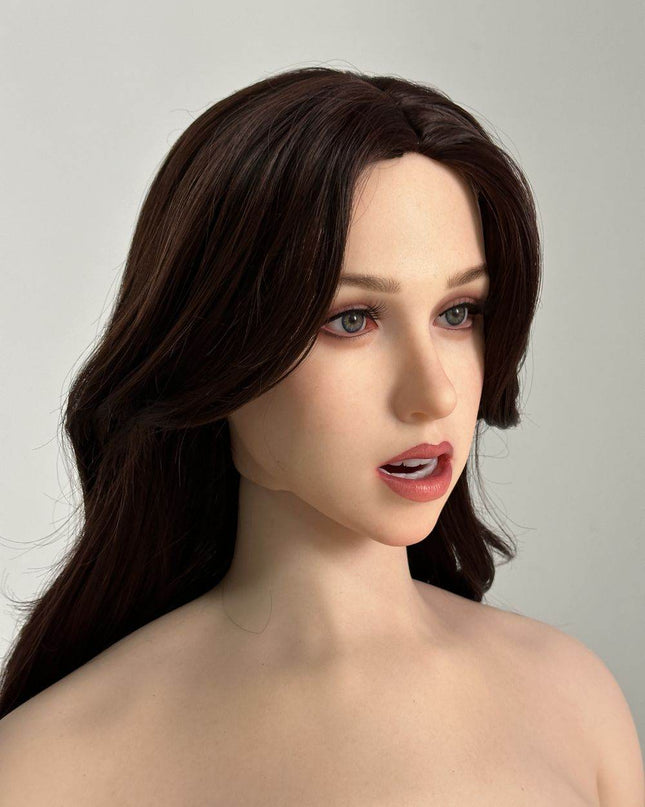 ZELEX® Inspiration Series 165cm(5.5') GE139_1 F Breasts Full Silicone Movable Jaws Version - Rita - Rose Wives