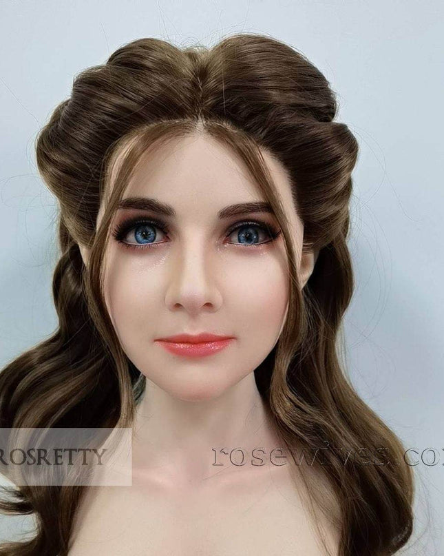 Rosretty Silicone Realistic Artificial Human Head Model - S11 - Rose Wives