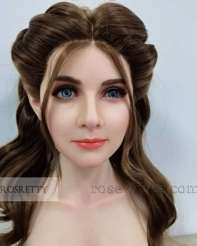 Rosretty Silicone Realistic Artificial Human Head Model - S11 - Rose Wives
