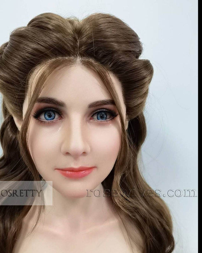 Rosretty Silicone Realistic Artificial Human Head Model - S11 - Rose Wives