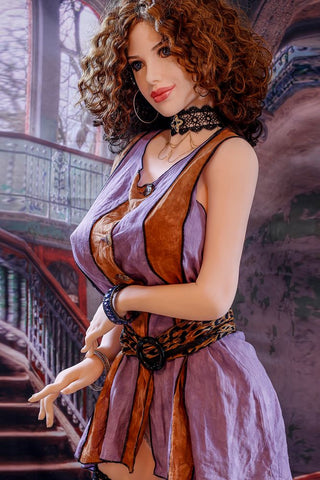 Monica - 5ft6in (168cm) Realistic Huge Boobs Milf Sex Doll with Curly Hair