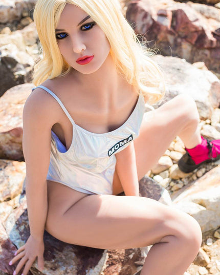 Natalie - 5ft4in (164cm) Big Boobs Blonde Hair Russian Fitness Lady TPE Sex Doll with 170 Head - Rose Wives