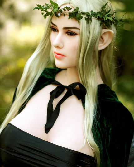 Venus - 5ft6in (168cm) Big Boobs Sexy Blonde Hair Elf Lady Realistic Sex Doll with 112 Head - Rose Wives