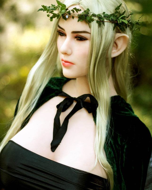 Venus - 5ft6in (168cm) Big Boobs Sexy Blonde Hair Elf Lady Realistic Sex Doll with 112 Head - Rose Wives