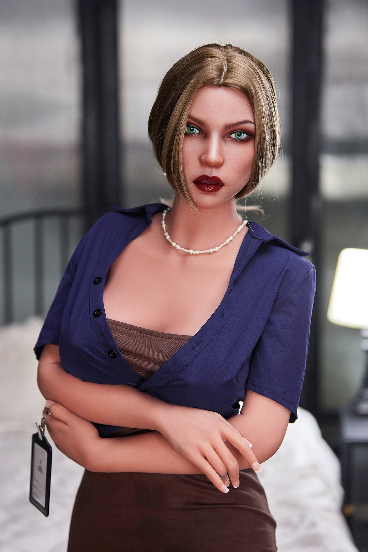 5ft2in (158cm) Lifelike Love Doll with Movable Jaw - Mallory