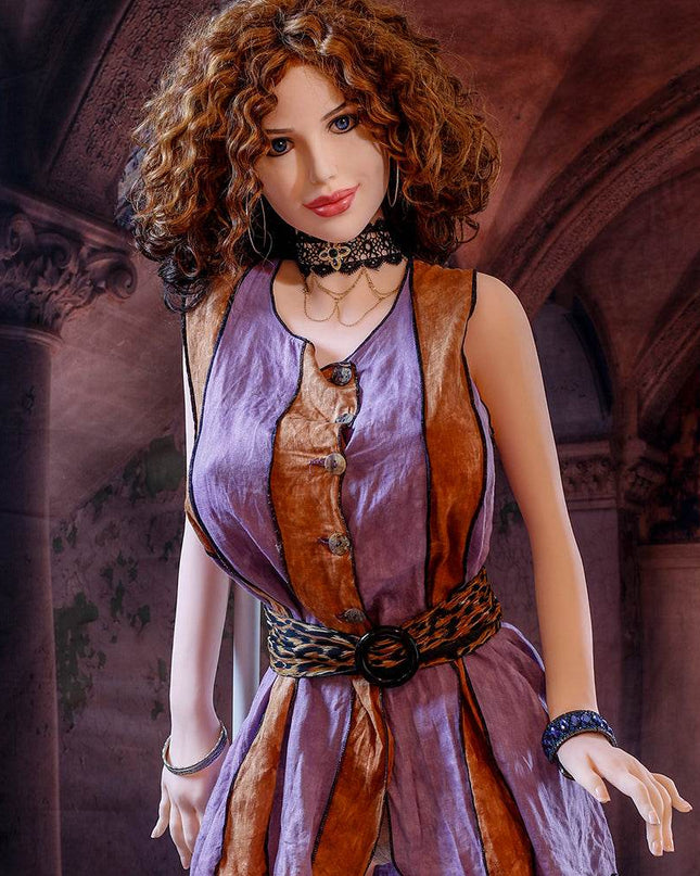 Monica - 5ft6in (168cm) Realistic Huge Boobs Milf Sex Doll with Curly Hair
