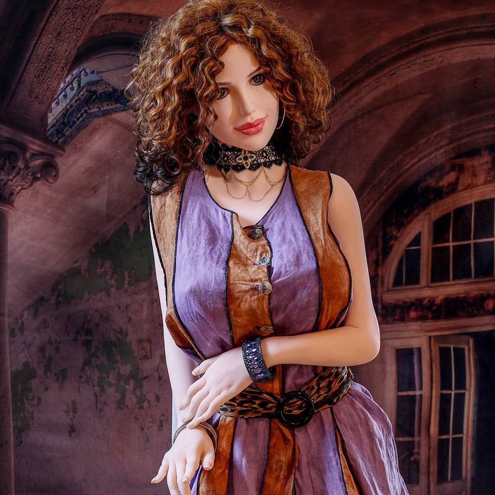 Monica - 5ft6in (168cm) Realistic Huge Boobs Milf Sex Doll with Curly Hair