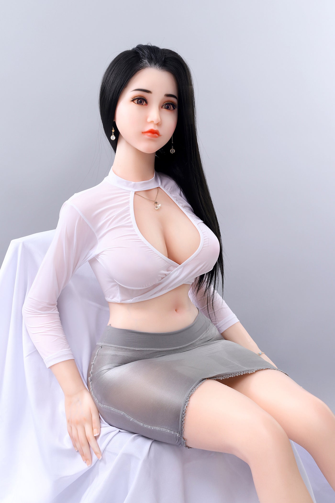 Marlee 5ft4in (164cm) Asian Long Leg Thin Lady Style Silicone Realistic Love Doll