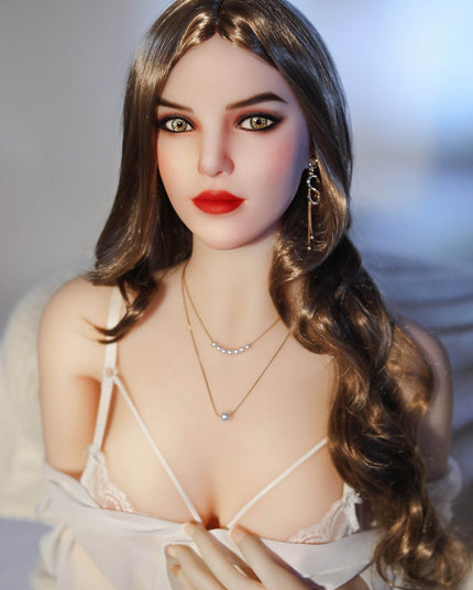 Flora - 5ft5in (165cm) Blonde Hair Deep Eyes Slim Lady Realistic Sex Doll with 93 Head - Rose Wives