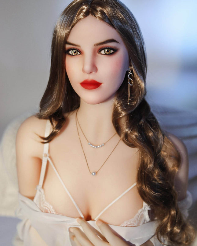 Flora - 5ft5in (165cm) Blonde Hair Deep Eyes Slim Lady Realistic Sex Doll with 93 Head - Rose Wives