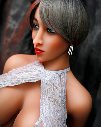 Cecelia - 5ft2in (158cm) Short Hair F-Cup Thin Lady Lifelike TPE Sex Doll