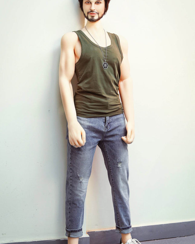 John - 5ft3in (162cm) Realistic TPE Male Sex Doll with Sexy Beard - Rose Wives
