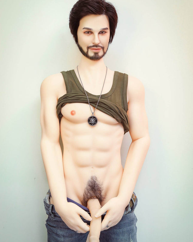 John - 5ft3in (162cm) Realistic TPE Male Sex Doll with Sexy Beard - Rose Wives