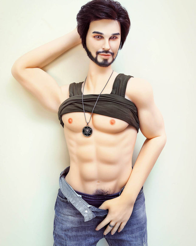 John - 5ft3in (162cm) Realistic TPE Male Sex Doll with Sexy Beard - Rose Wives