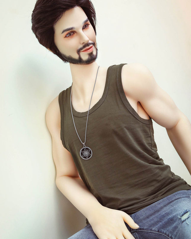 John - 5ft3in (162cm) Realistic TPE Male Sex Doll with Sexy Beard Huge Penis