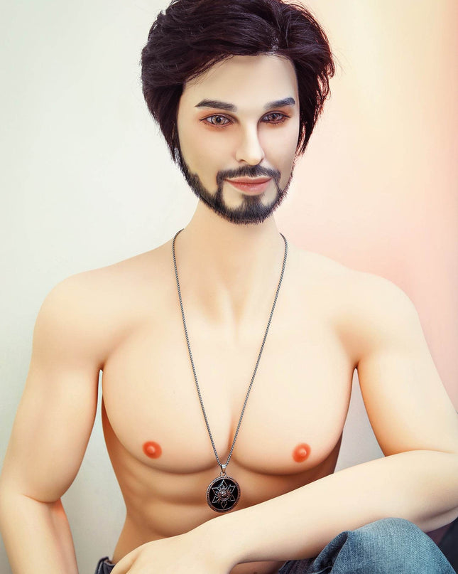 John - 5ft3in (162cm) Realistic TPE Male Sex Doll with Sexy Beard Huge Penis