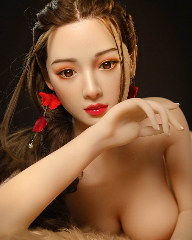 Asami - 5ft2in (158cm) Sexy C-cup Japanese Lady Realistic TPE Sex Doll with Silicone Head - Rose Wives