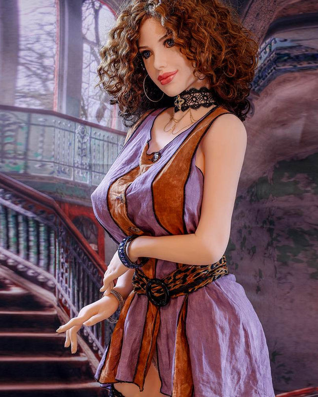 Monica - 5ft6in (168cm) Realistic Huge Boobs Milf Sex Doll with Curly Hair