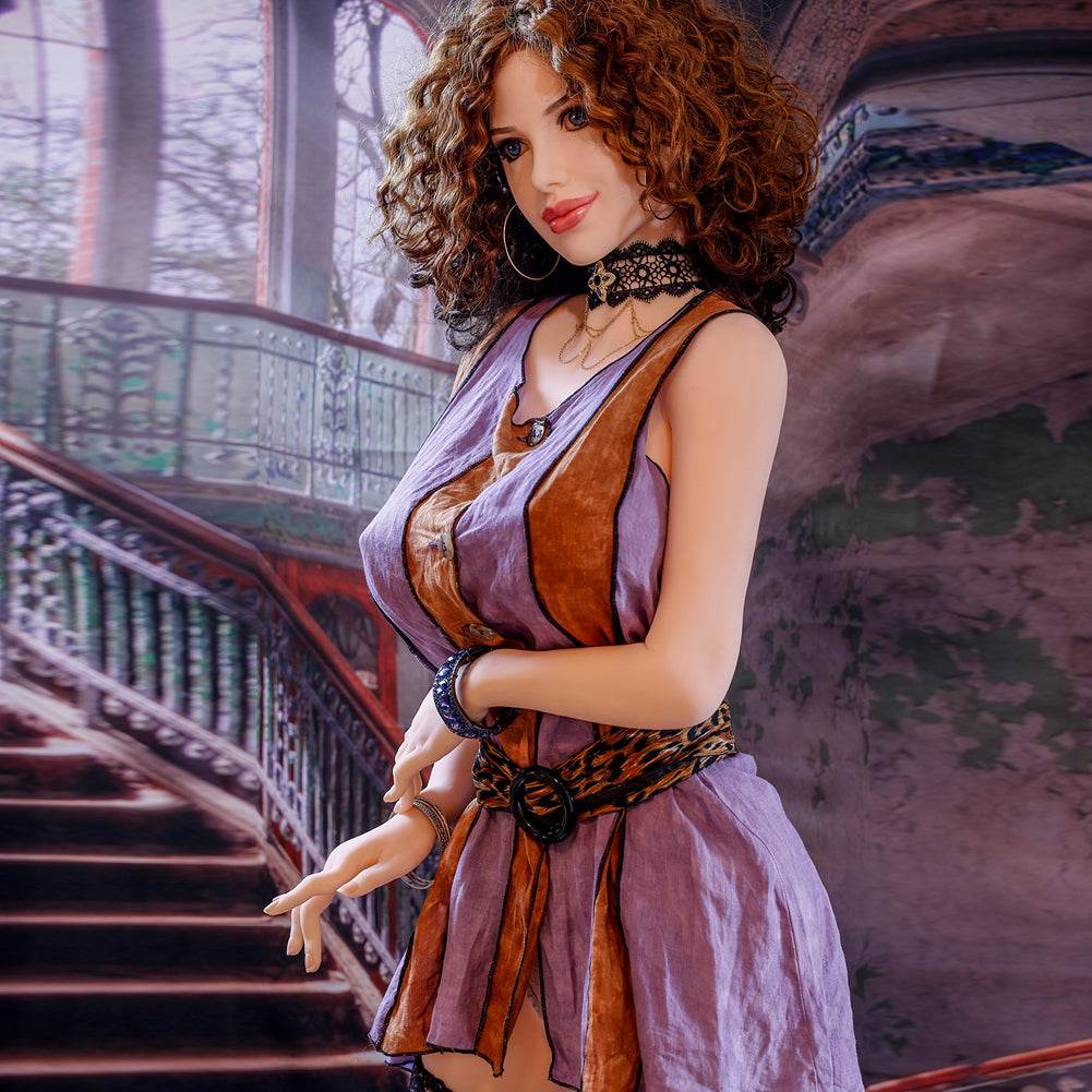 Monica - 5ft6in (168cm) Realistic Huge Boobs Milf Sex Doll with Curly Hair
