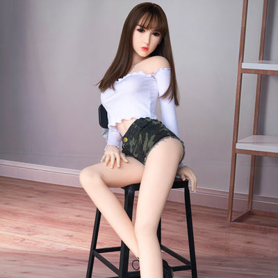 Olive - 5ft3in (160cm) Small-Chested Asian Style Slender Girl Realistic Sex Doll