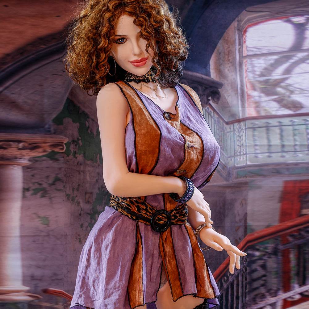 Monica - 5ft6in (168cm) Realistic Huge Boobs Milf Sex Doll with Curly Hair