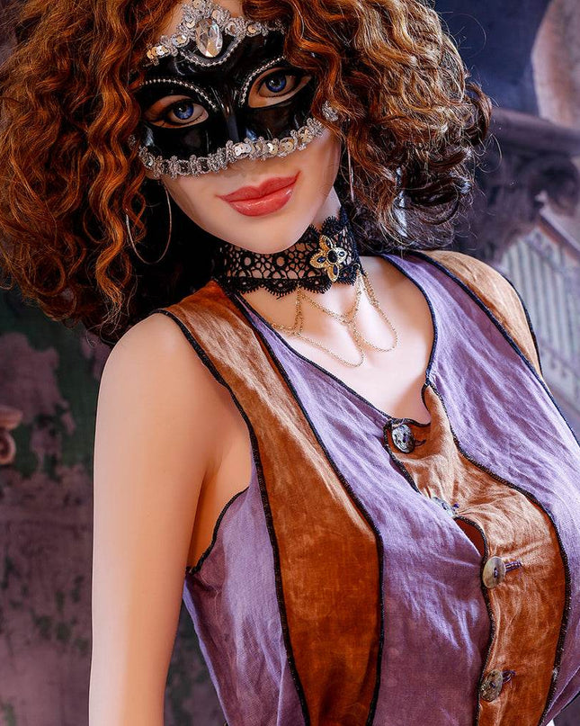 Monica - 5ft6in (168cm) Realistic Huge Boobs Milf Sex Doll with Curly Hair