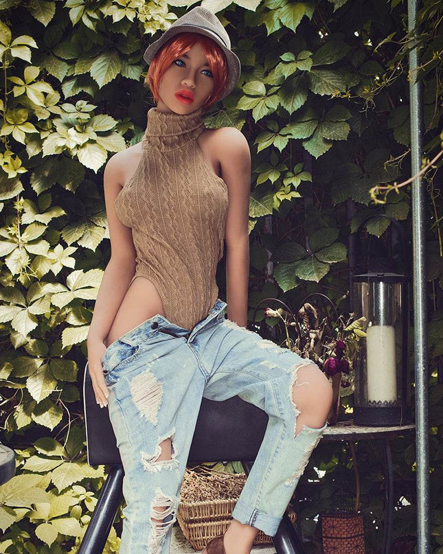 Miya - 5ft5in (166cm) Small breast with Magenta Hair TPE Sex Doll with 95 Head - Rose Wives