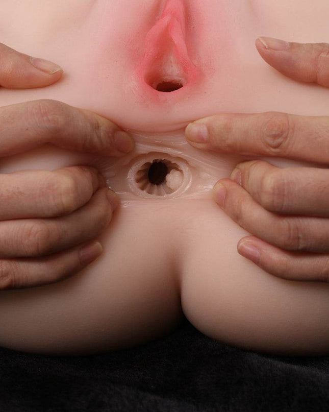 Anne - 16.75LB Increase Sexual Stamina Intense Stimulation Torso Sex Doll - Rose Wives