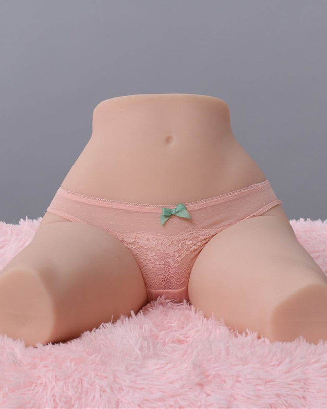 Belle - 30.7LB Doggy Style Lifesize Intense Stimulation with Built-in Skeleton Sex Doll Torso - Rose Wives