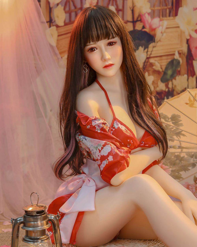 Akari - 5ft5in (166cm) Japanese Kimono Style Slender Life Size Realistic Sex Doll - Rose Wives