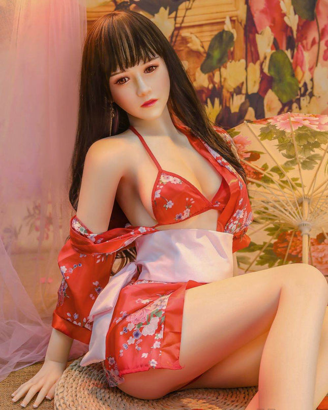 Akari - 5ft5in (166cm) Japanese Kimono Style Slender Life Size Realistic Sex Doll - Rose Wives