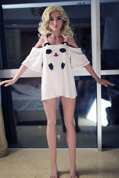 Lilian - 5ft5in (165cm) Asian Blonde Hair Slender Lady Realistic TPE Sex Doll with 14 Head