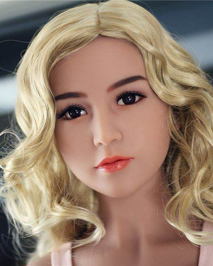 Lilian - 5ft5in (165cm) Asian Blonde Hair Slender Lady Realistic TPE Sex Doll with 14 Head - Rose Wives